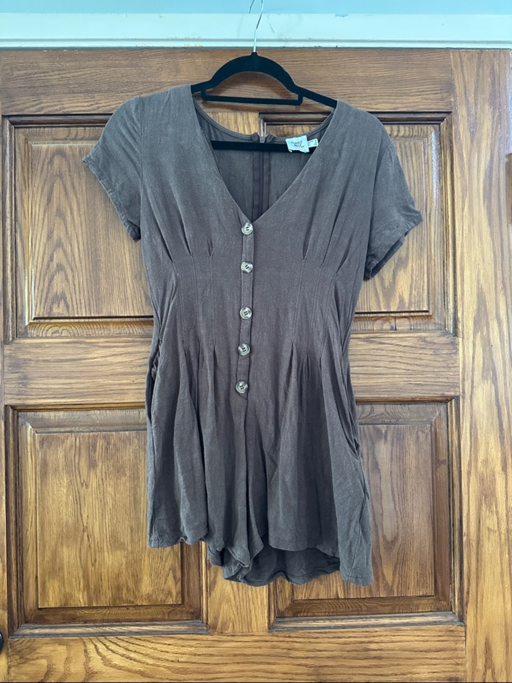 Women’s Brown Short Sleeve romper